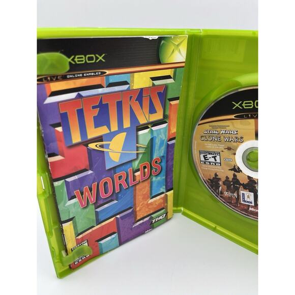 Star Wars Clone Wars Tetris Worlds ORIGINAL Microsoft Xbox 2003 Complete Box CIB - Picture 4 of 7
